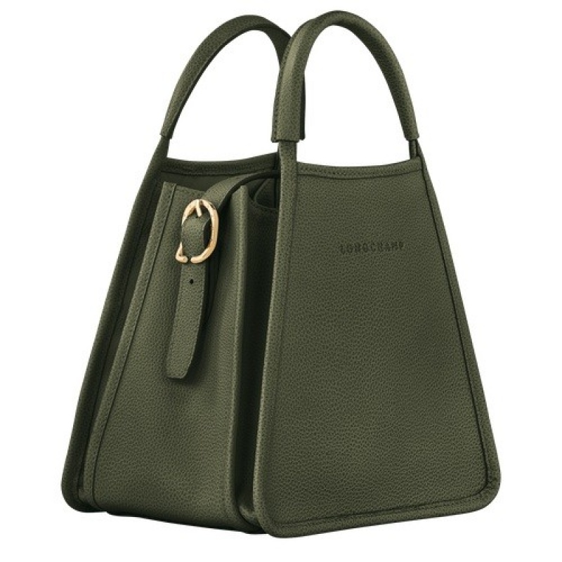 Khaki Longchamp Le Foulonné S Handbag | SN-LCMP47759