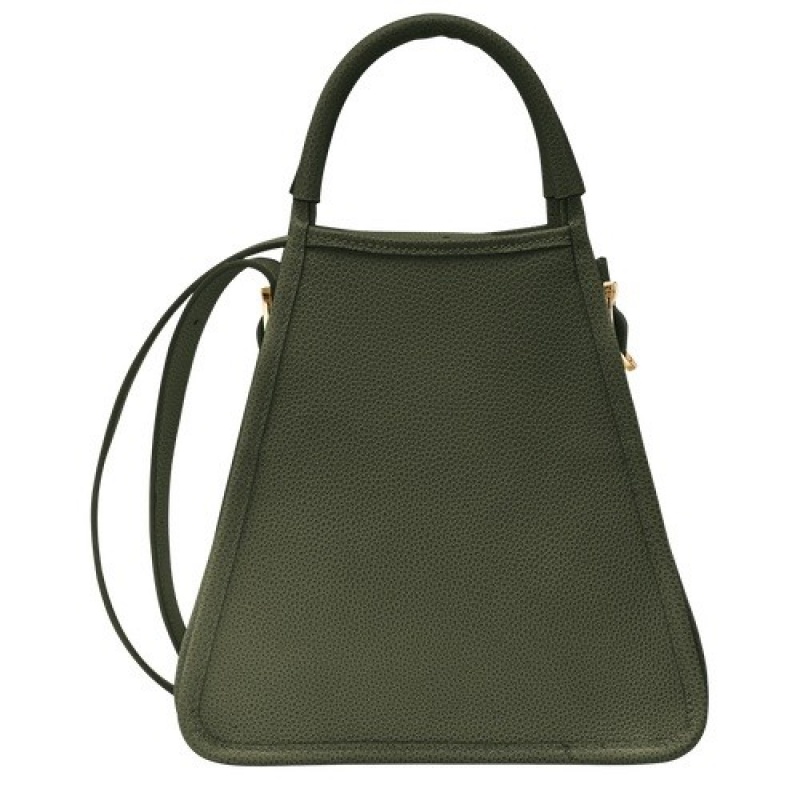 Khaki Longchamp Le Foulonné S Handbag | SN-LCMP47759