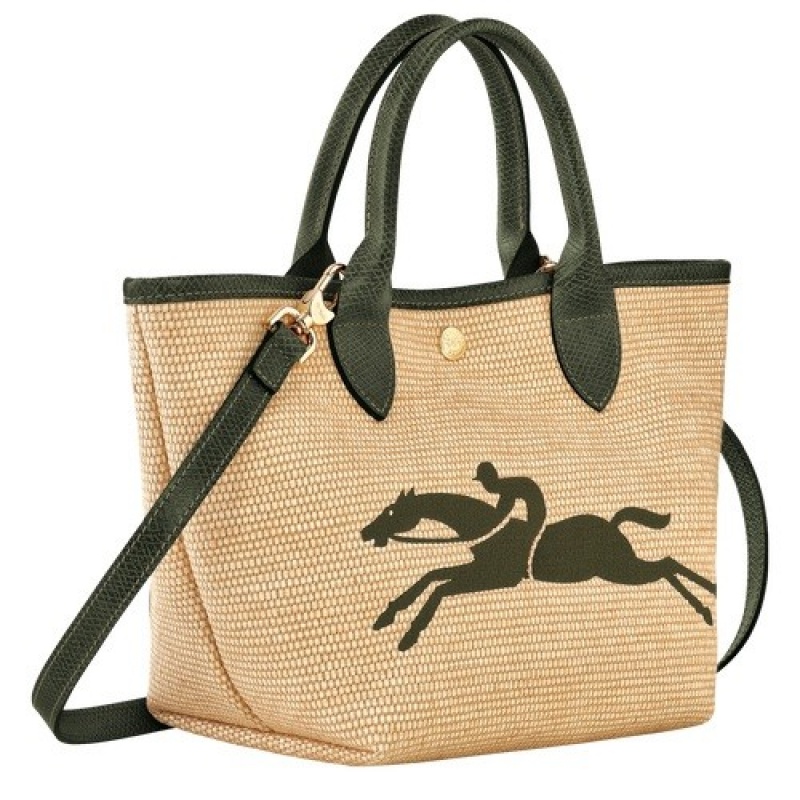 Khaki Longchamp Le Panier Pliage S Basket Bag | SN-LCMP47785