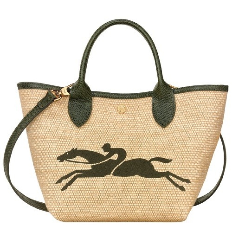 Khaki Longchamp Le Panier Pliage S Basket Bag | SN-LCMP47785