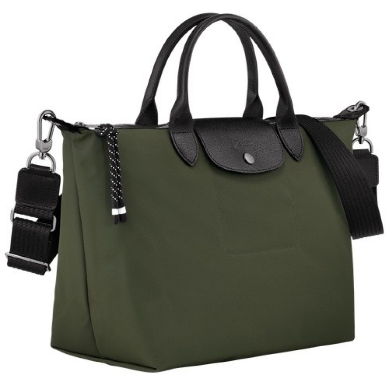 Khaki Longchamp Le Pliage Energy L Handbag | SN-LCMP47809