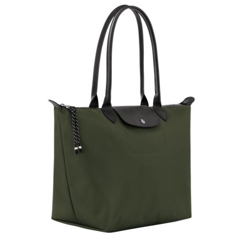 Khaki Longchamp Le Pliage Energy L Tote Bag | SN-LCMP48031