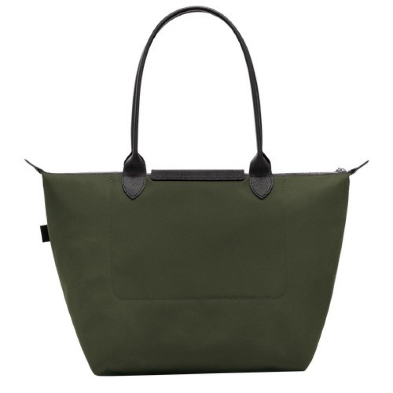 Khaki Longchamp Le Pliage Energy L Tote Bag | SN-LCMP48031