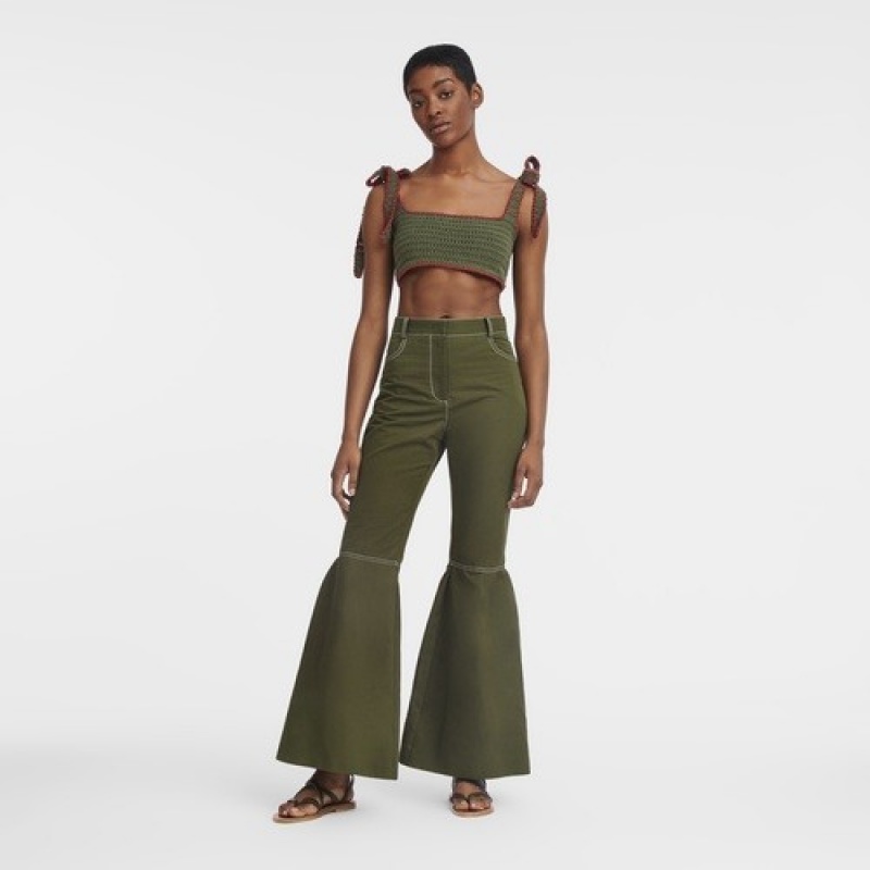 Khaki Longchamp Trousers | SN-LCMP48759