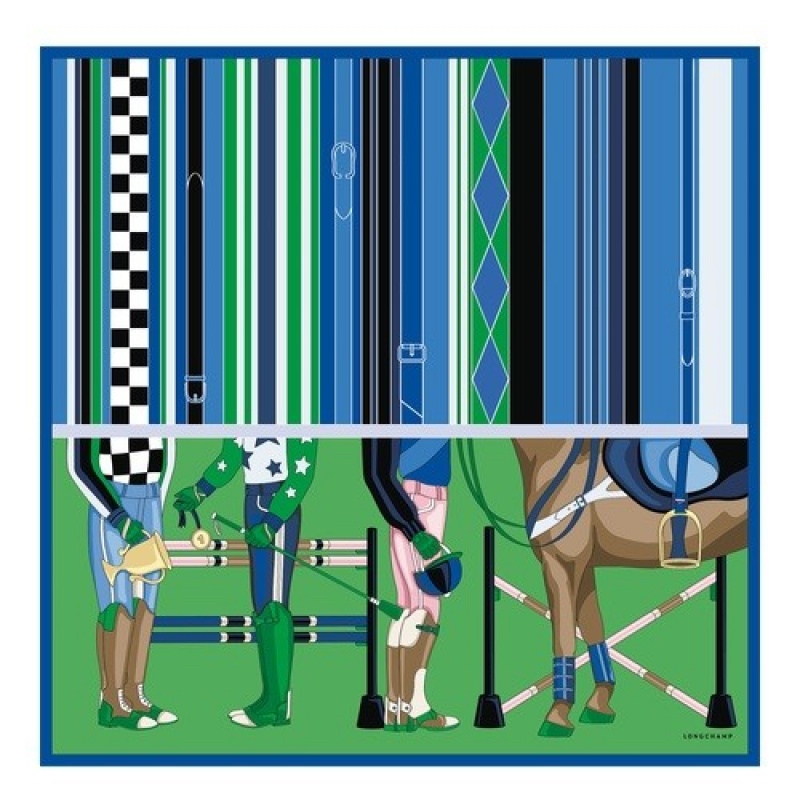 Lawn Longchamp Jockey Silk Scarf 90 | SN-LCMP48877