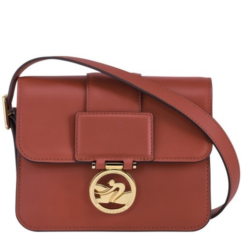 Mahogany Longchamp Box-trot S Crossbody Bag | SN-LCMP47853