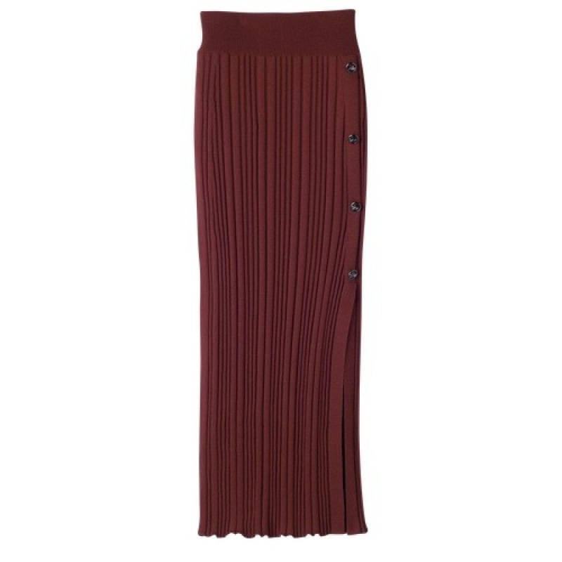 Mahogany Longchamp Skirt | SN-LCMP48679