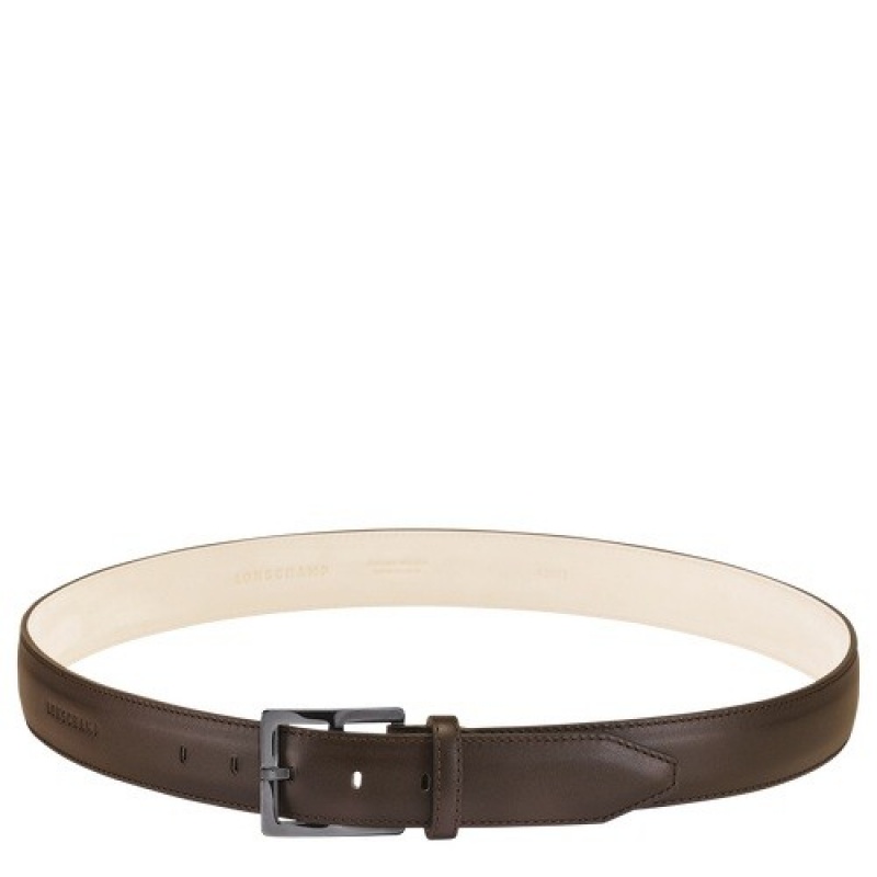 Mocha Longchamp VéGéTal Men\'s Belt | SN-LCMP49459