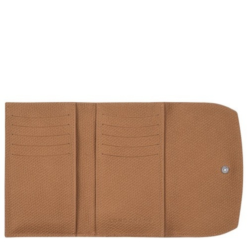 Natural Longchamp Roseau Wallet | SN-LCMP48291