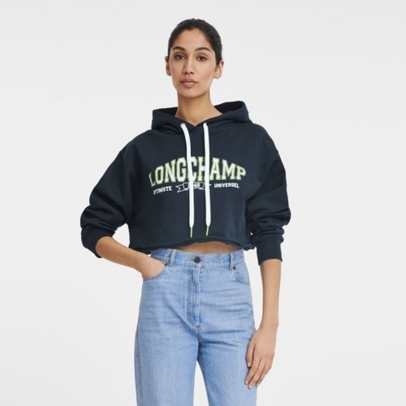 Navy Longchamp Hoodie | SN-LCMP48723