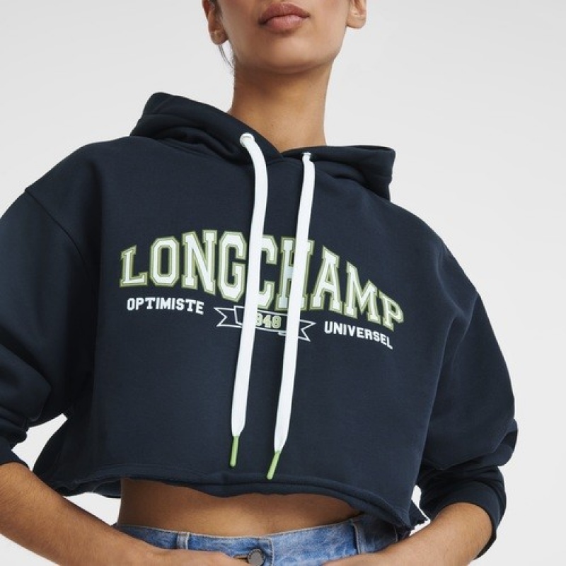 Navy Longchamp Hoodie | SN-LCMP48723