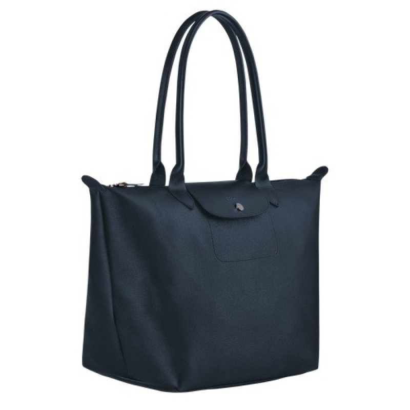 Navy Longchamp Le Pliage City L Tote Bag | SN-LCMP47954