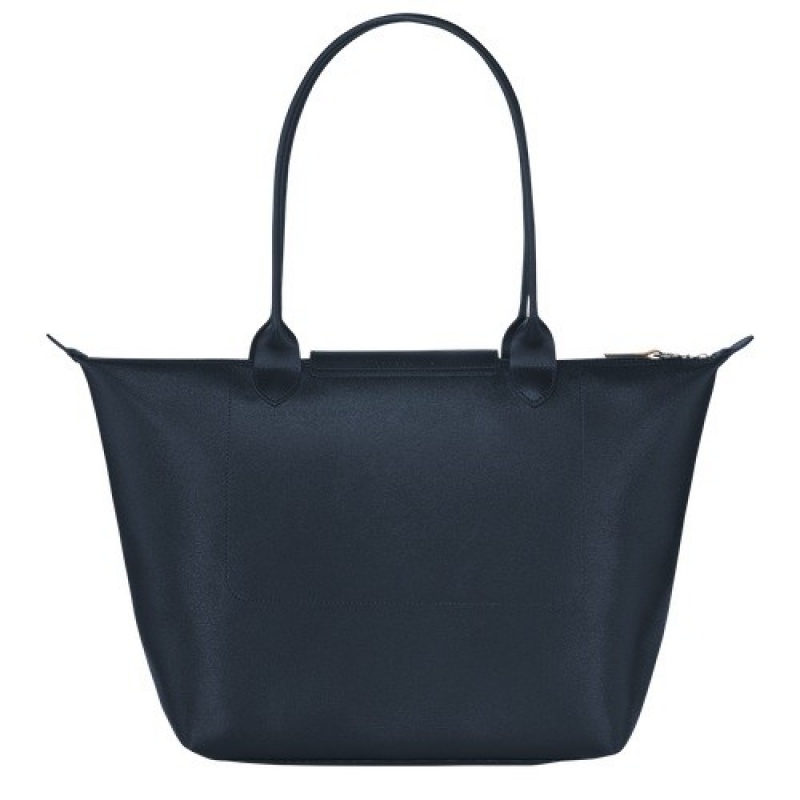 Navy Longchamp Le Pliage City L Tote Bag | SN-LCMP47954