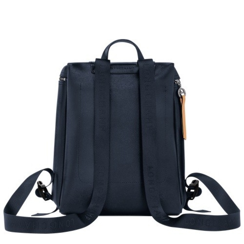 Navy Longchamp Le Pliage City M Backpack | SN-LCMP49106