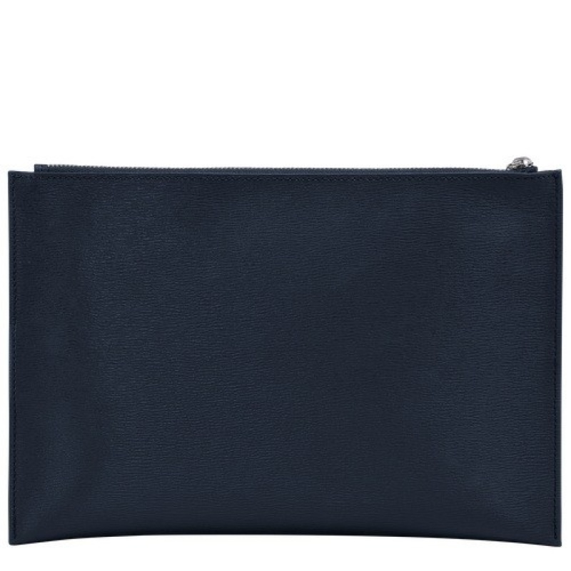 Navy Longchamp Le Pliage City Pouch | SN-LCMP48382