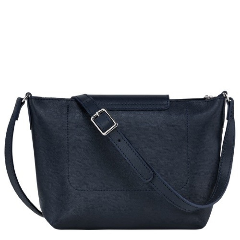 Navy Longchamp Le Pliage City Xs Crossbody Bag | SN-LCMP47830