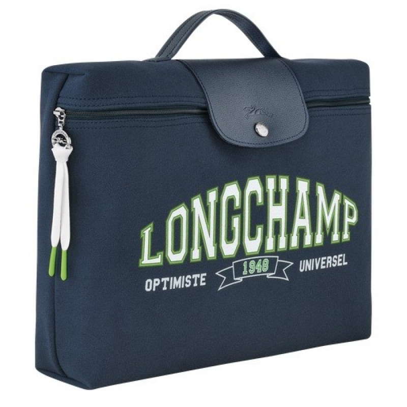 Navy Longchamp Le Pliage Collection Briefcase | SN-LCMP49063