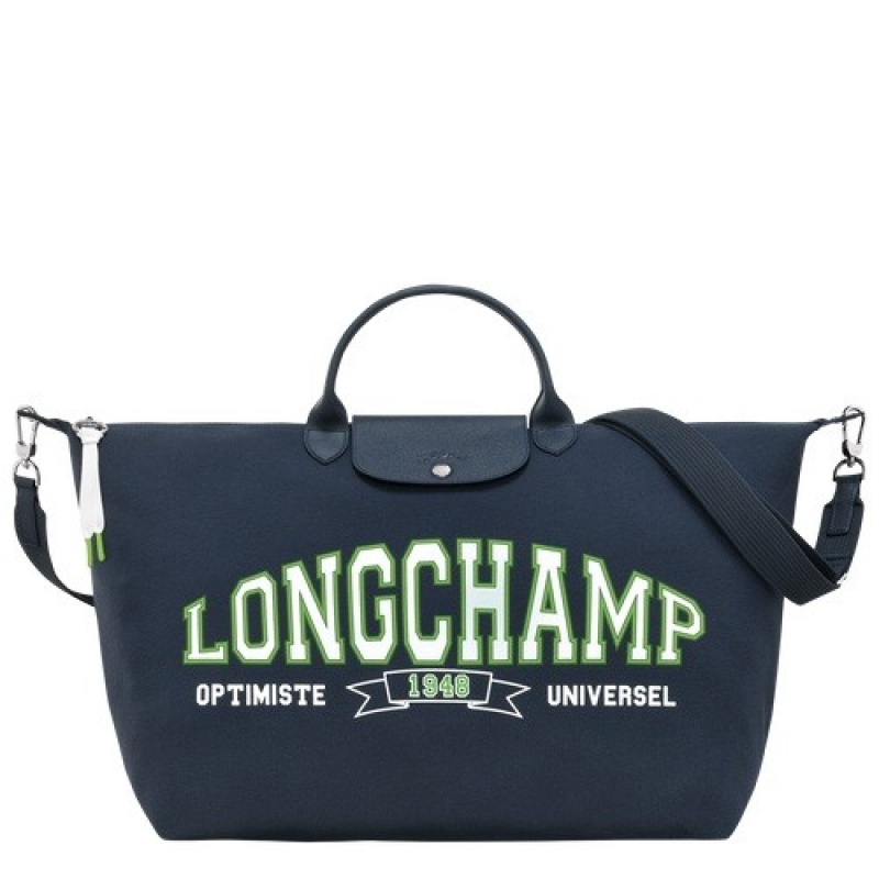 Navy Longchamp Le Pliage Collection Travel Bag | SN-LCMP49372