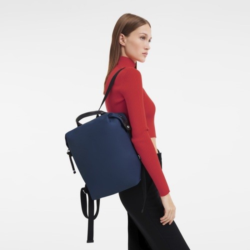 Navy Longchamp Le Pliage Energy L Backpack | SN-LCMP49145