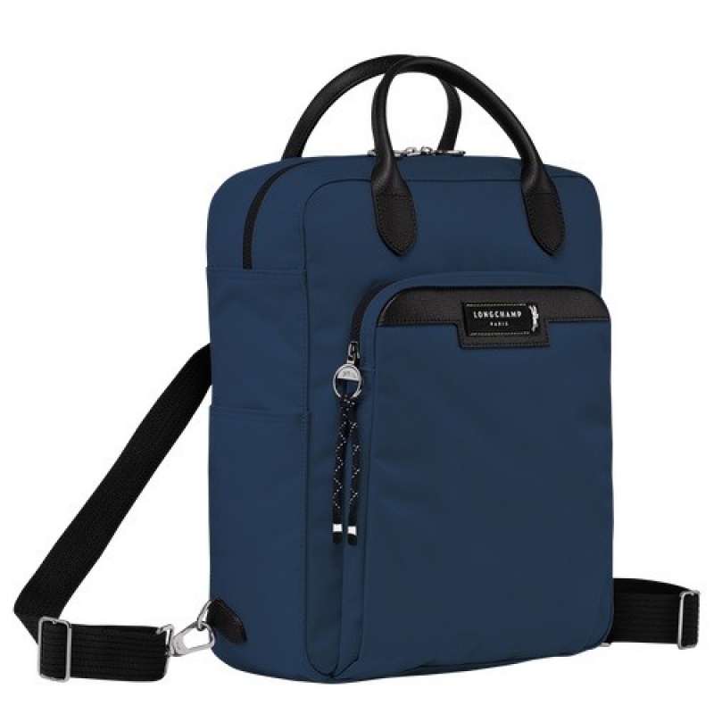 Navy Longchamp Le Pliage Energy M Backpack | SN-LCMP49125