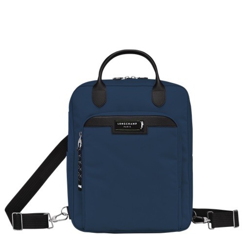 Navy Longchamp Le Pliage Energy M Backpack | SN-LCMP49125