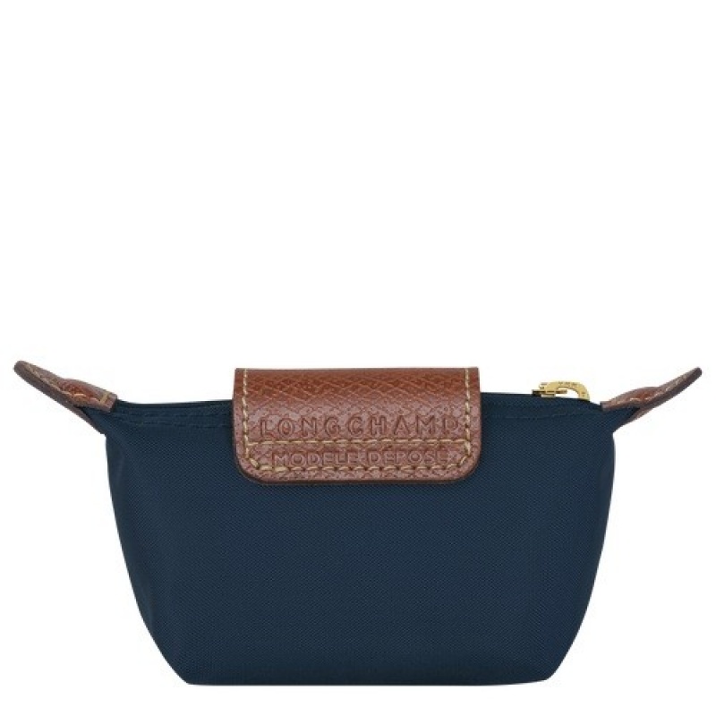 Navy Longchamp Le Pliage Original Coin Purse | SN-LCMP48359