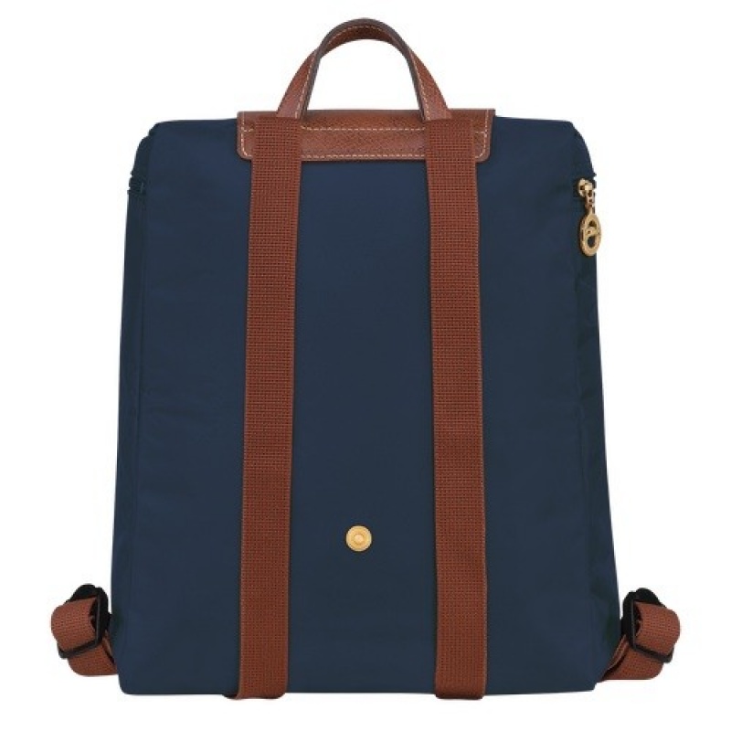 Navy Longchamp Le Pliage Original M Backpack | SN-LCMP49142