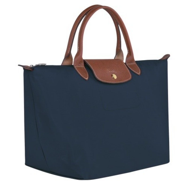 Navy Longchamp Le Pliage Original M Handbag | SN-LCMP47732