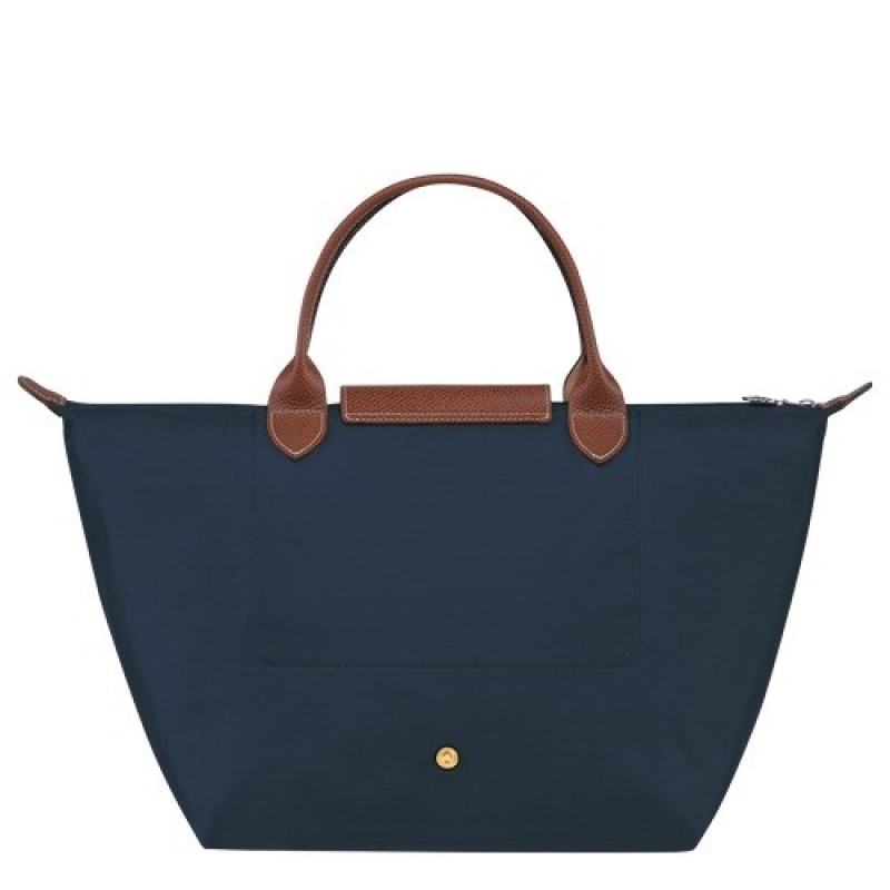 Navy Longchamp Le Pliage Original M Handbag | SN-LCMP47732