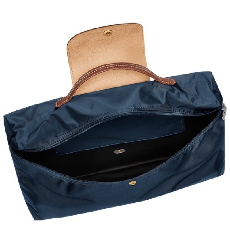 Navy Longchamp Le Pliage Original S Briefcase | SN-LCMP49015