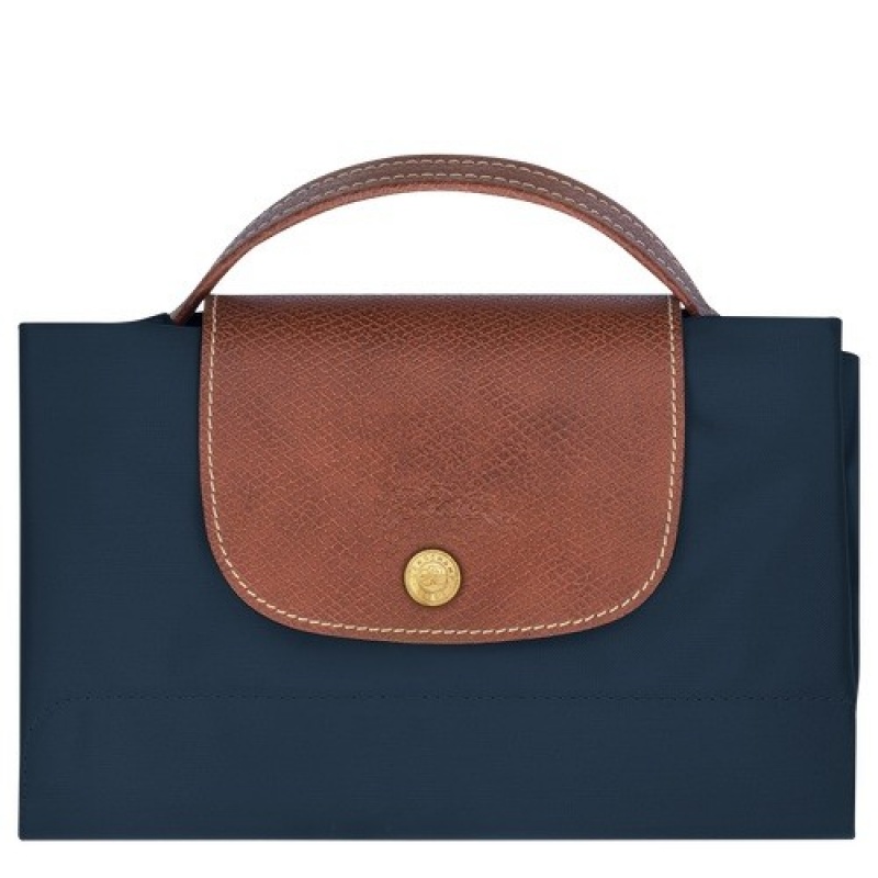 Navy Longchamp Le Pliage Original S Briefcase | SN-LCMP49015