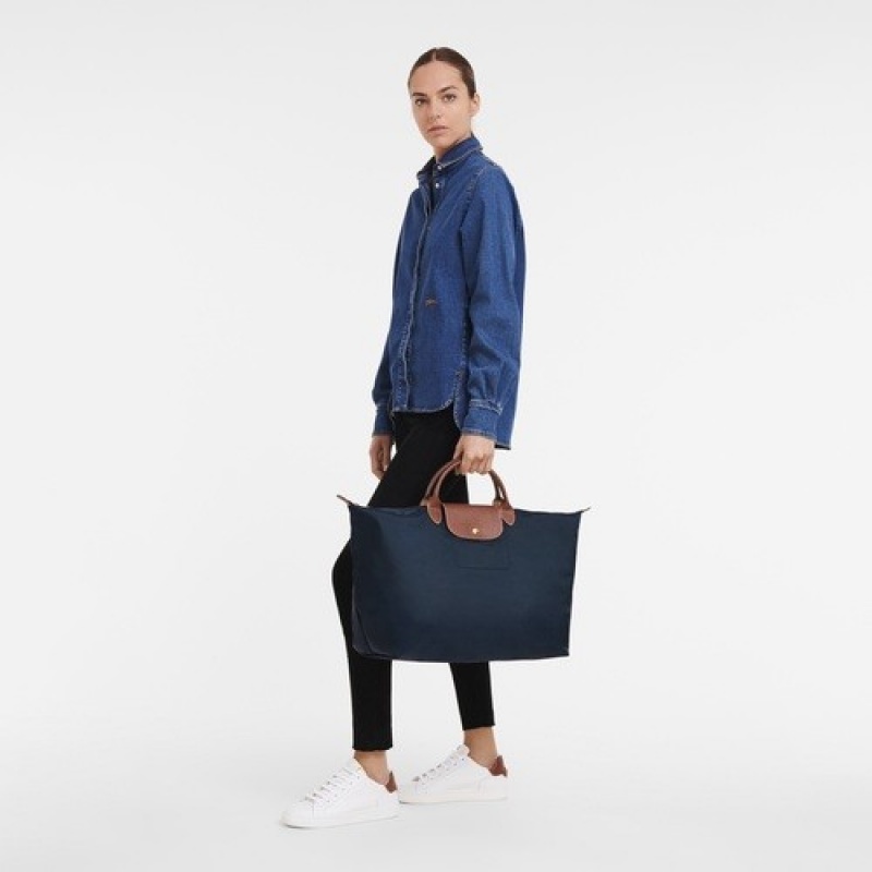 Navy Longchamp Le Pliage Original S Travel Bag | SN-LCMP49300