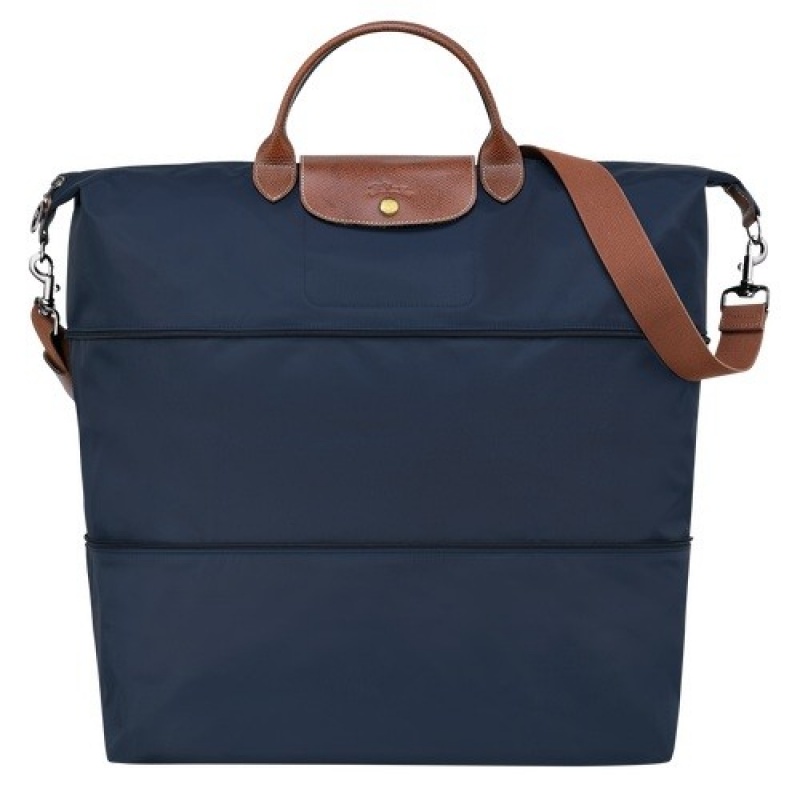 Navy Longchamp Le Pliage Original Travel Bag Expandable | SN-LCMP49337