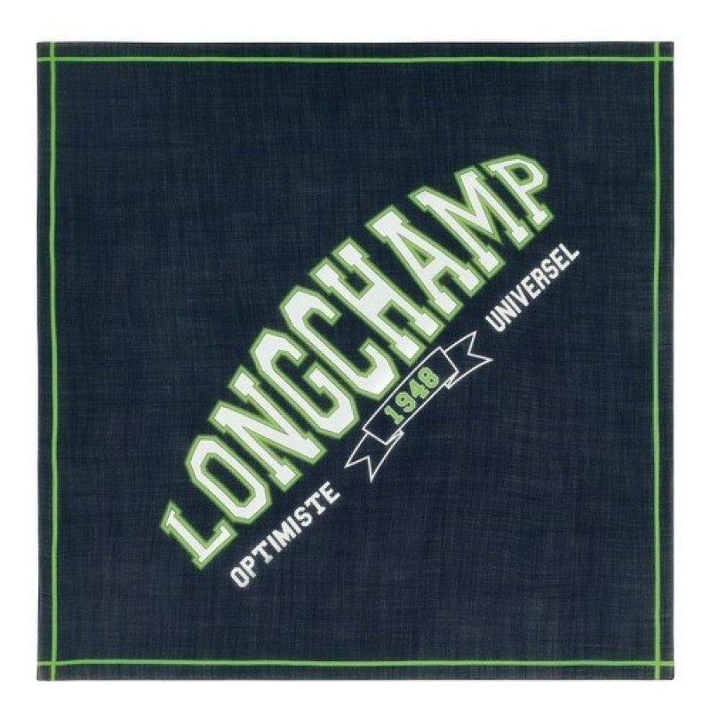 Navy Longchamp Le Pliage University Scarf | SN-LCMP48919