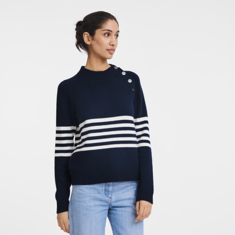 Navy Longchamp Sweater | SN-LCMP48702