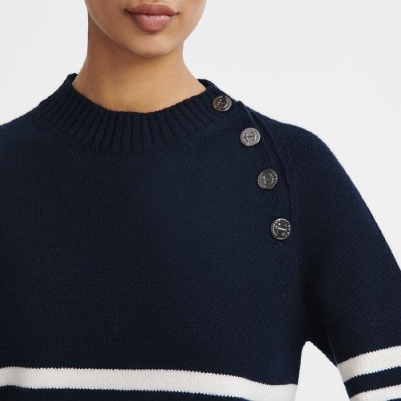 Navy Longchamp Sweater | SN-LCMP48702