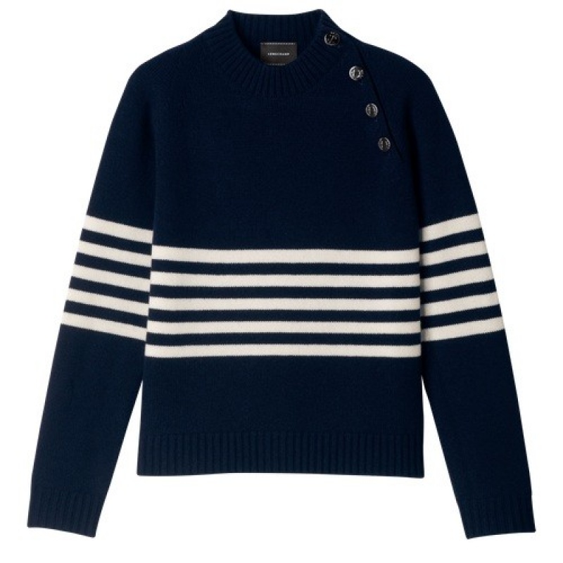 Navy Longchamp Sweater | SN-LCMP48702