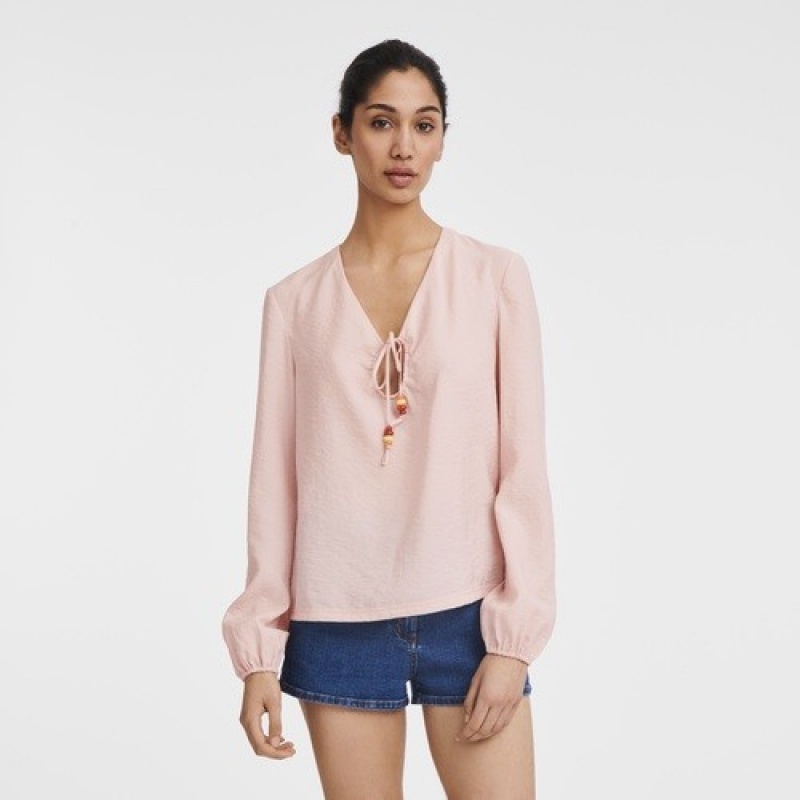 Nude Longchamp Blouse | SN-LCMP48740