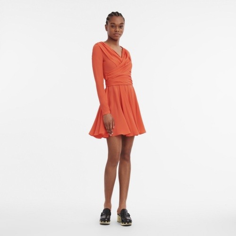 Orange Longchamp Dress | SN-LCMP48649