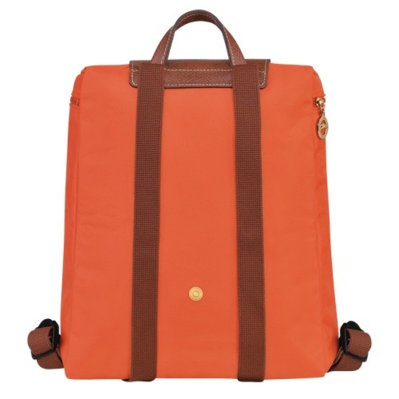 Orange Longchamp Le Pliage Original M Backpack | SN-LCMP49137