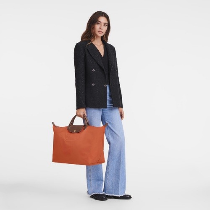 Orange Longchamp Le Pliage Original S Travel Bag | SN-LCMP49359