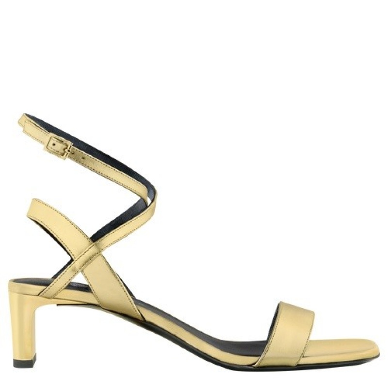 Pale gold Longchamp Spring/Summer 2023 Collection High Heel Sandals | SN-LCMP48819