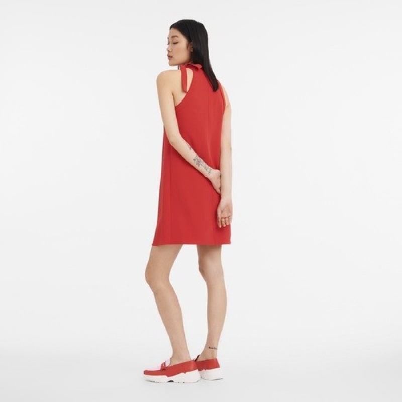 Pink/Red Longchamp Dress | SN-LCMP48658