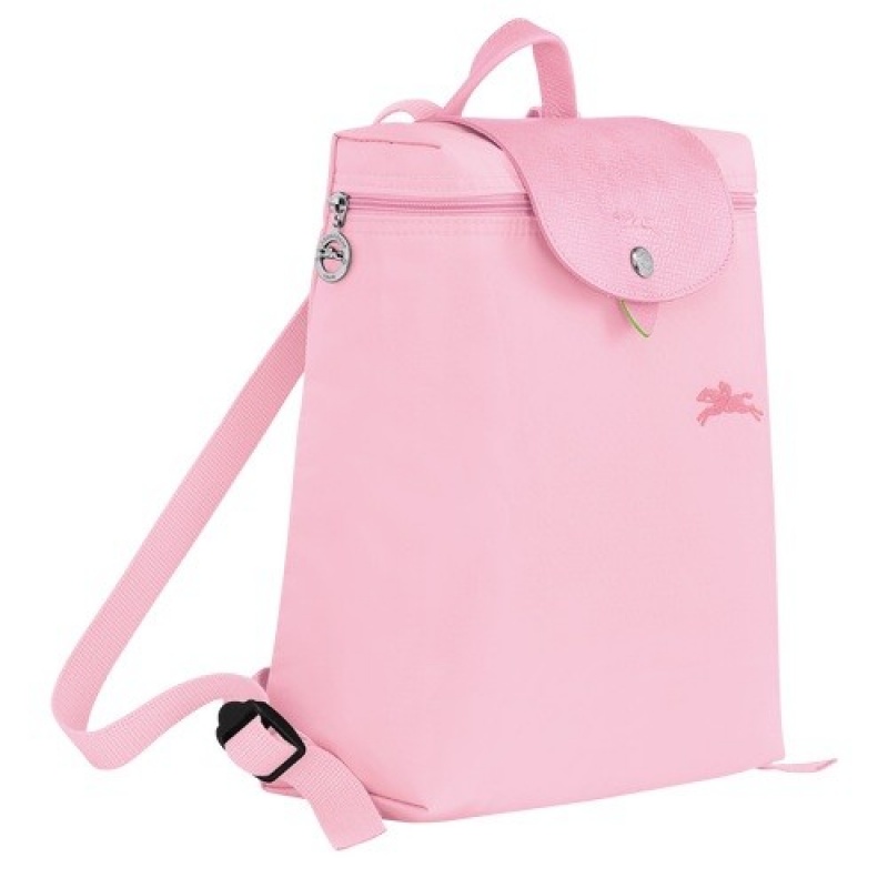 Pink Longchamp Le Pliage Green M Backpack | SN-LCMP49131