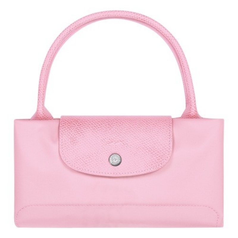 Pink Longchamp Le Pliage Green M Handbag | SN-LCMP47714