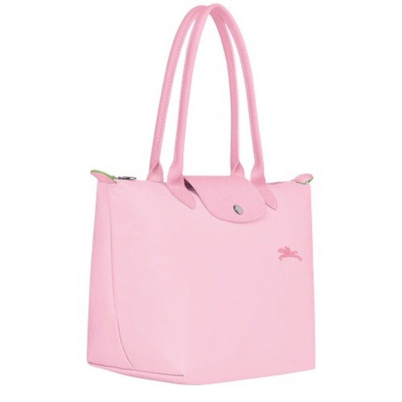 Pink Longchamp Le Pliage Green M Tote Bag | SN-LCMP47967