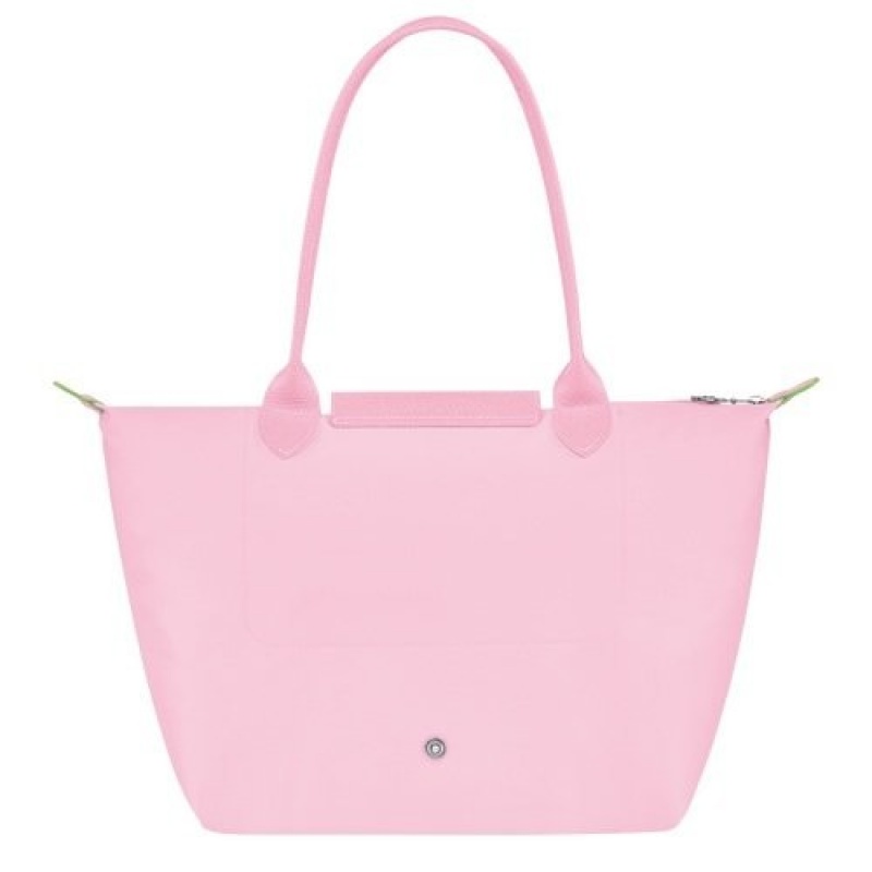 Pink Longchamp Le Pliage Green M Tote Bag | SN-LCMP47967