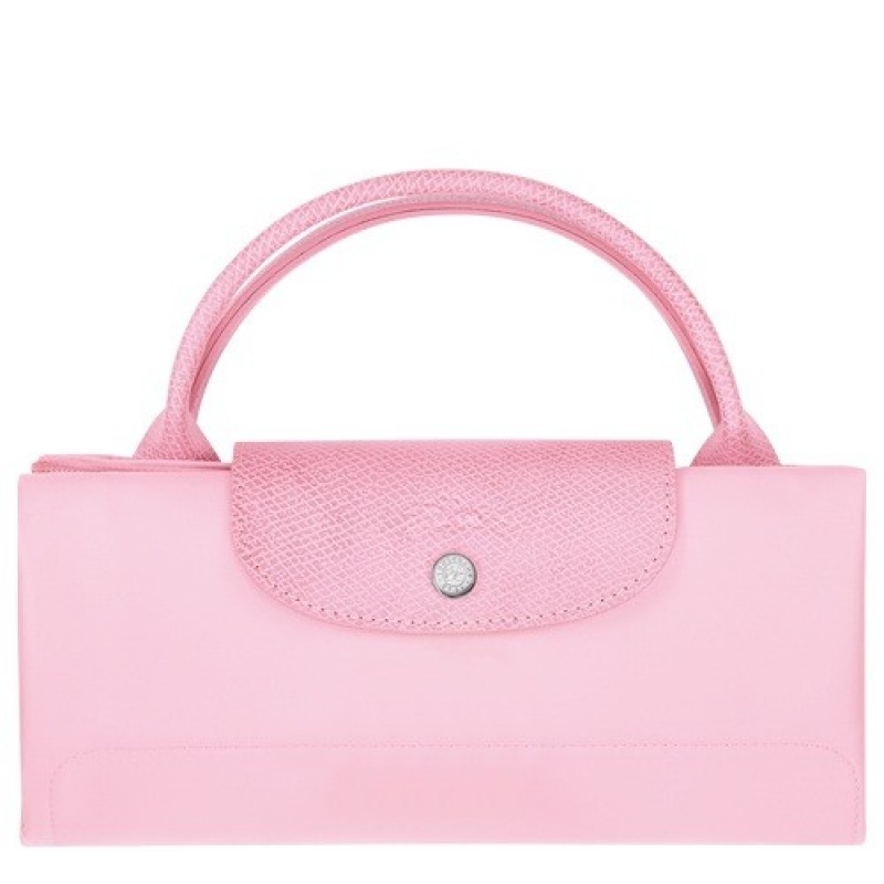 Pink Longchamp Le Pliage Green M Travel Bag | SN-LCMP49344