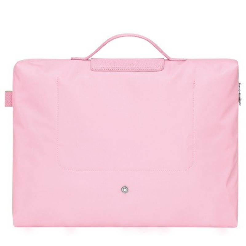 Pink Longchamp Le Pliage Green S Briefcase | SN-LCMP49018