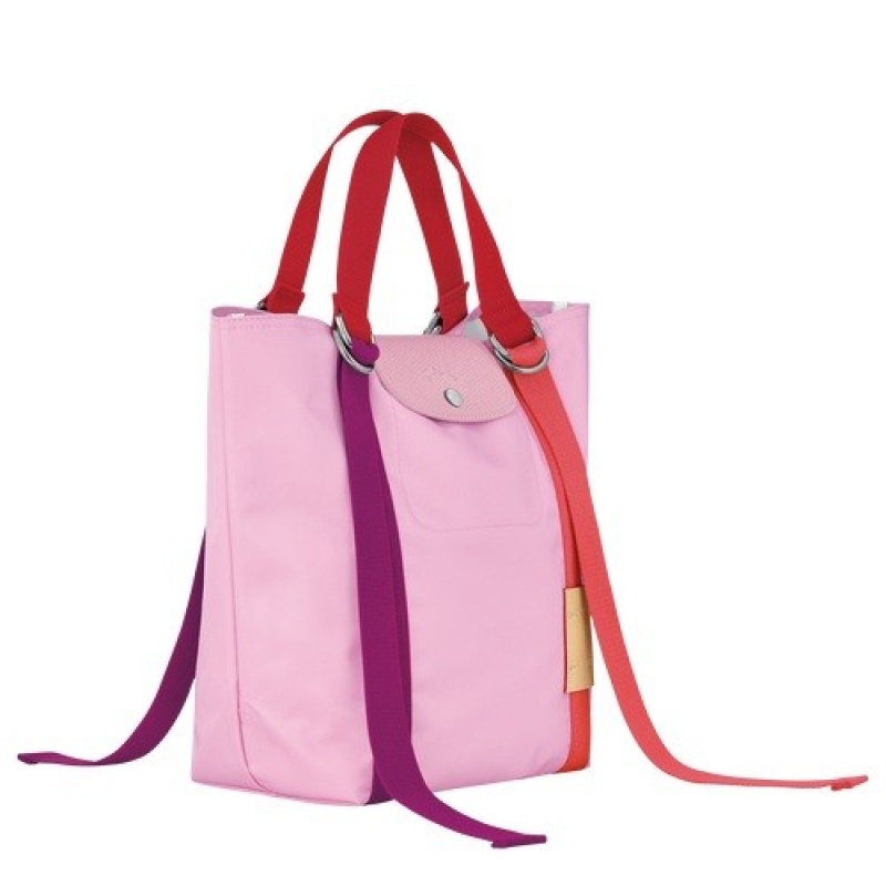 Pink Longchamp Le Pliage Re-play S Tote Bag | SN-LCMP47681